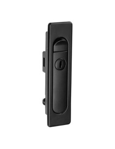 SPRING TYPE RACK LOCK - FOR FRONT DOOR OF FLOOR RACK - METALLIC - INCLUDES 2 KEYS