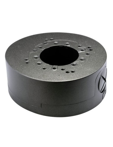 JUNCTION BOX - FOR DOME CAMERAS - VALID FOR EXTERIOR USE - WALL OR CEILING INSTALLATION - CABLE PASS - BLACK COLOR 42 (H) X 106