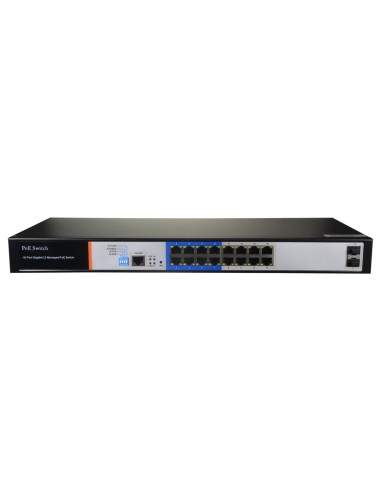 SWITCH POE - 16 PUERTOS POE + 2 GIGABIT