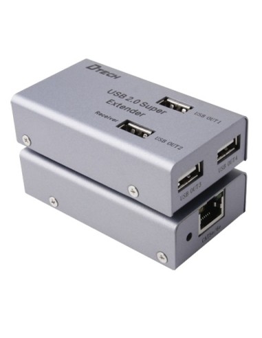 EXTENSOR DE SEÑAL USB - ALCANCE 50 M - PERMITE CONEXIONES 1:1