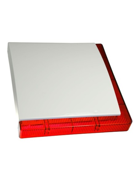 SIRENA PARA EXTERIOR CABLEADA - CERTIFICADO DE GRADO 3 - PRESIÓN SONORA MÁXIMA 112 DBA - FLASH DE 2 BARRAS DE LEDS SEÑALIZACIÓN