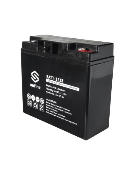 BATERÍA RECARGABLE - TECNOLOGÍA PLOMO ÁCIDO AGM - VOLTAJE 12 V - CAPACIDAD 18 AH - 168 X 181 X 77 MM / 5600 G - PARA RESPALDO O