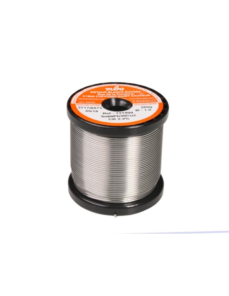 ROLLO DE ESTAÑO HILO SN60PB38CU2  CR2 25