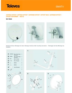 ANTENA PARABOLICA 60CM (SIN LNB) TELEVES 790030 2
