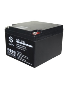 BATERÍA RECARGABLE - TECNOLOGÍA PLOMO ÁCIDO AGM - VOLTAJE 12 V - CAPACIDAD 26 AH - 182 X 166 X 126 MM / 8400 G - PARA RESPALDO O