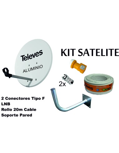 T E L E V E S Antena PARABOLICA 63cm Aluminio + LNB