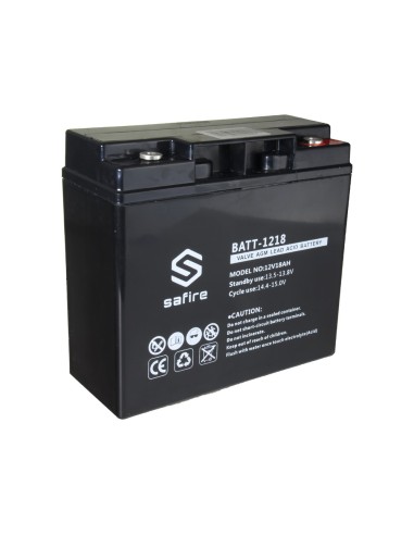 BATERÍA RECARGABLE - TECNOLOGÍA PLOMO ÁCIDO AGM - VOLTAJE 12 V - CAPACIDAD 18 AH - 168 X 181 X 77 MM / 5600 G - PARA RESPALDO O
