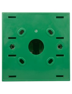 DOOR RELEASE BUTTON - DOUBLE-POLE BUTTON : ENGLISH TEXT - TESTED 100.000 USES - NO/NC/COM | RESETTABLE FROM THE INSIDE - DIMENS 2