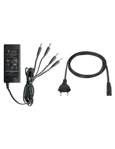 FUENTE DE ALIMENTACIÓN CONMUTADA - SALIDA DC 12 V 5 A - 4 SALIDAS - ESTABILIZADO - 105 (FO) X 33 (AL) X 45 (AN) MM - 320 G