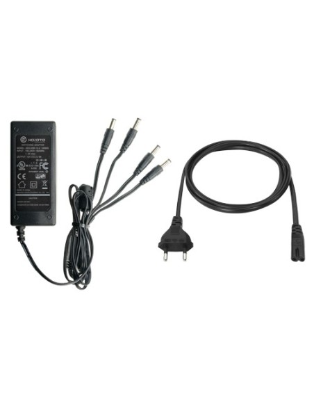 FUENTE DE ALIMENTACIÓN CONMUTADA - SALIDA DC 12 V 5 A - 4 SALIDAS - ESTABILIZADO - 105 (FO) X 33 (AL) X 45 (AN) MM - 320 G