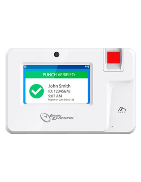 CONTROL DE PRESENCIA POE - HUELLA, TARJETA EM Y PIN - 1.000 USUARIOS | 1.000.000 REGISTROS - 4.3&QUOT; TFT TÁCTIL | TCP/IP, WIFI