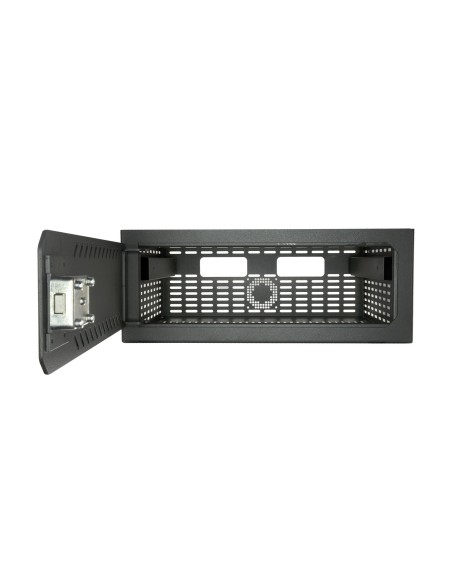 CAJA FUERTE PARA DVR - ESPECÍFICO PARA CCTV - PARA DVR DE 1U RACK - CERRADURA MECÁNICA - CON VENTILACIÓN Y PASACABLES - CALIDAD
