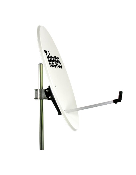 KIT ANTENA PARABOLICA ALUMINIO 83CM TELE