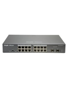 REYEE SWITCH POE CLOUD GESTIONABLE - 16 PUERTOS POE 802.3AF/AT + 2 SFP - 16 RJ45 10/100/1000MBPS + 2 SFP 10/100/1000MBPS - 30W P
