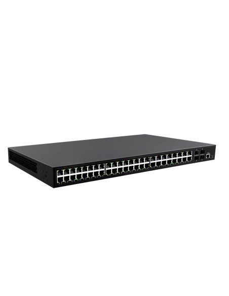 SWITCH POE GERENCIÁVEL - 48 PORTAS POE + 4 GIGABIT SFP - VELOCIDADE 10/100/1000 MBPS - 30 W POR PORTAS 802.3AF/AT / MÁXIMO 600W