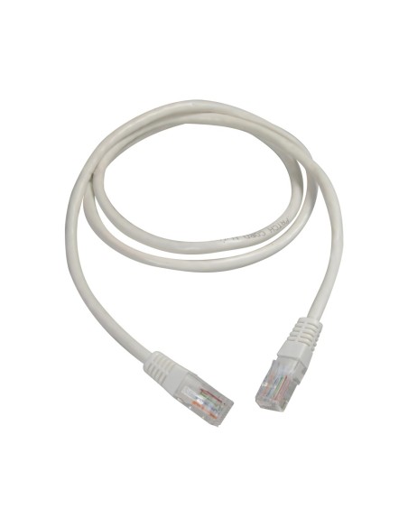 CABLE UTP SAFIRE - ETHERNET - CONECTORES RJ45 - CATEGORÍA 5E - 1 M - COLOR BLANCO