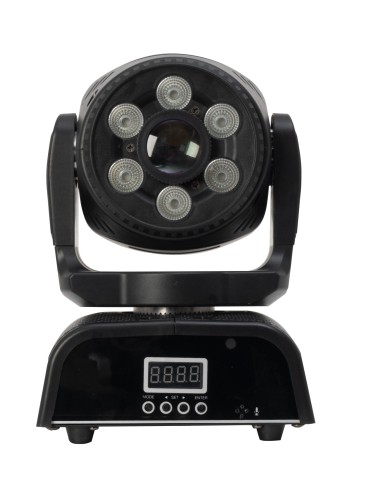 CABEZA MÓVIL SPOT WASH LED DMX RGBW+W FO