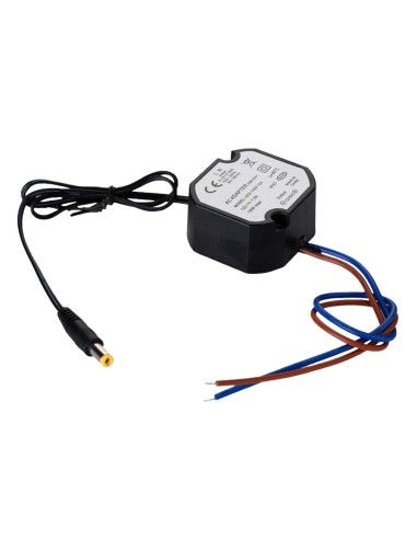 ADAPTADOR DE CORRIENTE  - 12 V / 1A /12 W -  IMPERMEABLE IP67 -  50 (AL) X 48 (AN) X 25 (FO) MM - ESTABILIZADO