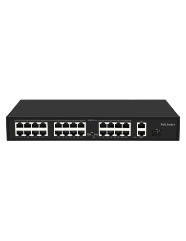 SWITCH POE - 24 PUERTOS POE + 2 GIGABIT