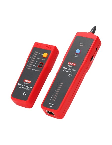 TESTER DE CABLES - COMPROBACIÓN DE ESTADO CABLES RJ45/RJ11 - INDICADOR LUMINOSO DE POTENCIA DE SEÑAL - LOCALIZADOR DE CABLE ROTO