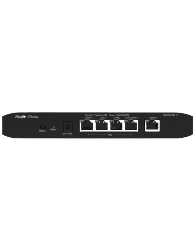 REYEE ROUTER CONTROLADOR CLOUD -  5 PUERTOS RJ45 10/100 /1000 MBPS - 4 PUERTOS POE+ 802.3AF/AT / MÁXIMO 54W - ADMITE HASTA 2 WAN