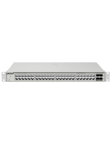 REYEE SWITCH CLOUD CAPA 3 - 48 PUERTOS RJ45 GIGABIT - 4 PUERTOS SFP GIGABIT - STATIC LAG/DHCP SNOOP/IGMP SNOOP/PORT MIRROR - VLA