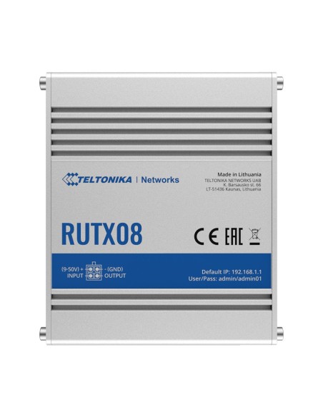 TELTONIKA ROUTER INDUSTRIAL - 4 PUERTOS ETHERNET RJ45 GIGABIT - USB 2.0  - ENTRADA/SALIDA DIGITAL - CARCASA ALUMINIO