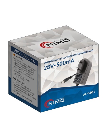 ALIMENTADOR ELECTRONICO UNIVERSAL 28VCC 500mA ALM403