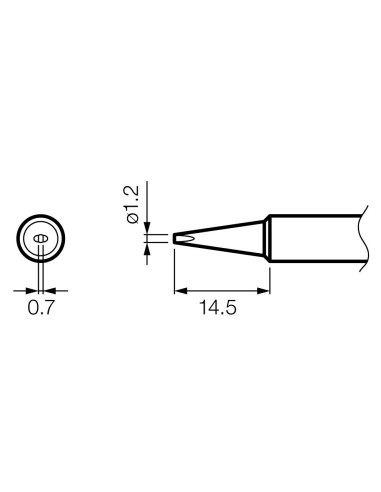 PUNTA SERIE T18 PARA SOLDADOR HAKKO HKFX