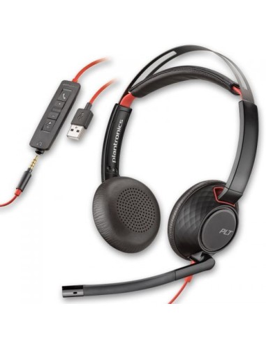 AURICULAR PLANTRONICS BLACKWIRE 5220 CON JACK-USB