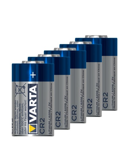 VARTA - 10 PILAS CR2 - VOLTAJE 3.0 V - LITIO - CAPACIDAD NOMINAL 850 MAH - COMPATIBLE CON PRODUCTOS DEL CATÁLOGO