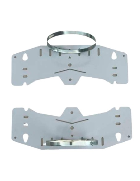 SOPORTE DE POSTE Y PARED - RANGO DIÁMETRO 90-100 Ø  - 2 PIEZAS - COMPATIBLE CON BOX-403017-IP65 Y BOX-403022-IP65