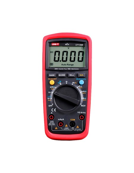 MULTÍMETRO DIGITAL CON FUNCIÓN TRUE RMS - MEDICIÓN DE VOLTAJE EN DC Y AC HASTA 600V - MEDICIÓN DE INTENSIDAD EN DC Y AC HASTA 10