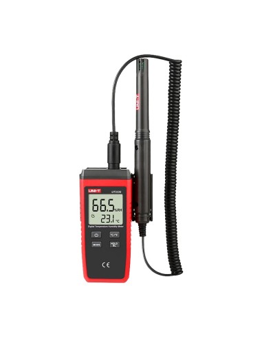 MEDIDOR DE CONDICIONES AMBIENTALES - MEDICIÓN DE TEMPERATURA Y HUMEDAD - DISEÑO LIGERO Y ECONÓMICO CON INTERFAZ INTUITIVA - APAG