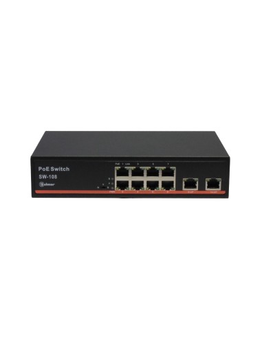 SWITCH SW-108 8POE+2XUPLINK