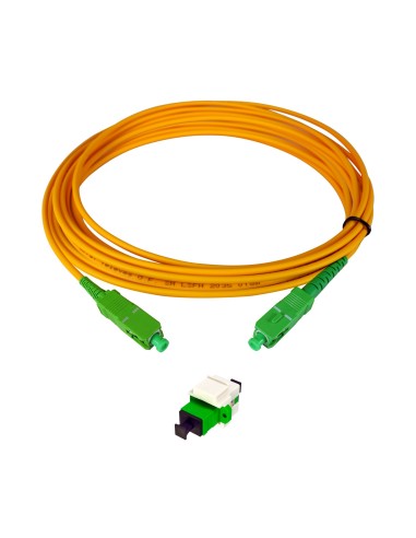 KIT DE BASE ANTENA FIBRA ÓPTICA CON KEYSTONE, ADAPTADOR Y LATIGUILLO SC/APC TELEVES 233240