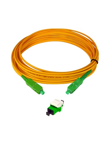 KIT DE BASE ANTENA FIBRA ÓPTICA CON KEYSTONE, ADAPTADOR Y LATIGUILLO SC/APC TELEVES 233241