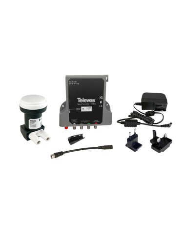 KIT DE LNB WIDEBAND Y MÓDULO TRANSMISOR ÓPTICO DAB/VHF/UHF/SAT, 1550NM, PO 8dBM TELEVES 237411