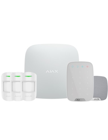 KIT DE ALARMA PROFESIONAL - CERTIFICADO GRADO 2 - COMUNICACIÓN ETHERNET Y GPRS - INALÁMBRICO 868 MHZ JEWELLER - HASTA 100 DISPOS