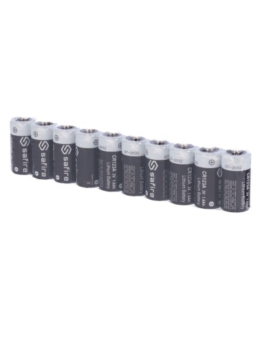 SAFIRE - PACK DE PILAS CR123A - 50 UNIDADES - VOLTAJE 3.0 V - LITIO - CAPACIDAD NOMINAL 1600 MAH - COMPATIBLE CON PRODUCTOS DEL
