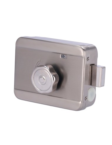 CERRADURA DE SUPERFICIE ELECTROMECÁNICA - MODO APERTURA FAIL SAFE (NC) - APTA PARA INSTALACIÓN SIN CAJEAR - LED DE ESTADO - AUTO