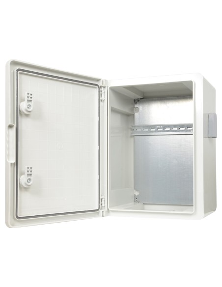ARMARIO DE POLIÉSTER - DIMENSIONES EXTERIORES 40X30X22 CM - GRADO DE PROTECCIÓN IP65 - FILTRO DE VENTILACIÓN - CARRIL DIN AJUSTA