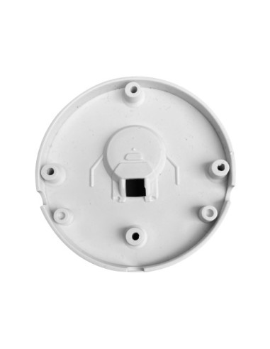 CAJA DE CONEXIONES  - PARA CÁMARAS DOMO - APTO PARA USO EXTERIOR - INSTALACIÓN EN TECHO O PARED - FABRICADA EN PLÁSTICO - COLOR