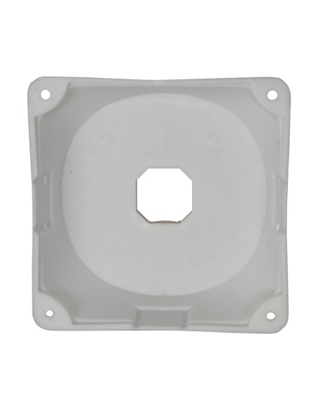 CAJA DE CONEXIONES  - PARA CÁMARAS DOMO - APTO PARA USO EXTERIOR - INSTALACIÓN EN TECHO O PARED - FABRICADO EN PLÁSTICO - COLOR