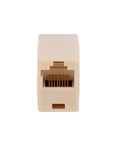 CONECTOR - EMPALME PARA CABLES UTP - CONECTOR ENTRADA RJ45 - CONECTOR SALIDA RJ45 - COMPATIBLE UTP CATEGORÍA 5E - BAJAS PÉRDIDAS