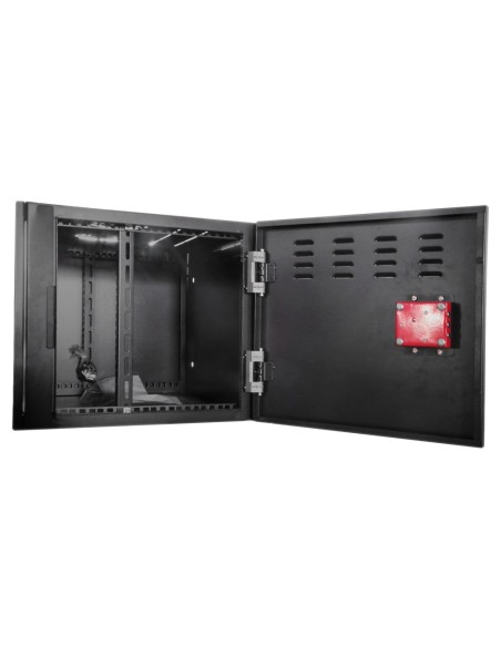 CAJA METÁLICA CERRADA PARA DVR - ESPECÍFICO PARA CCTV - PARA GRABADORES DE HASTA 6U RACK - CERRADURA DE LEVA - COMPATIBLE CON EL