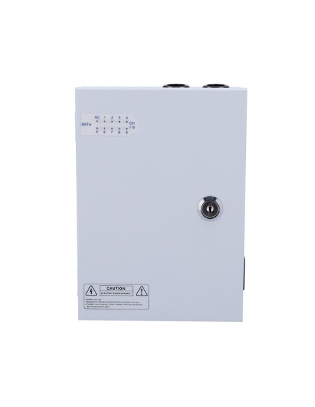 CAJA DE DISTRIBUCIÓN DE ALIMENTACIÓN  - 1 ENTRADA AC 180-246 V 50-60HZ - 9 SALIDAS POR PAR DE COBRE - PROTECCIÓN POR FUSIBLE REA