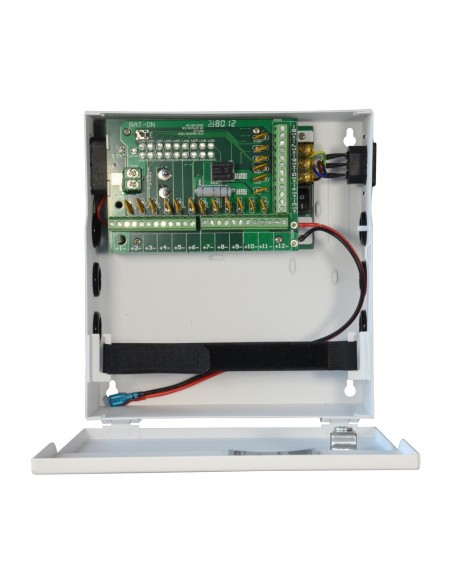 CAJA DE DISTRIBUCIÓN DE ALIMENTACIÓN - 1 ENTRADA AC 110 V ~ 220 V - 18 SALIDAS POR PAR DE COBRE - PROTECCIÓN POR FUSIBLE PTC REA