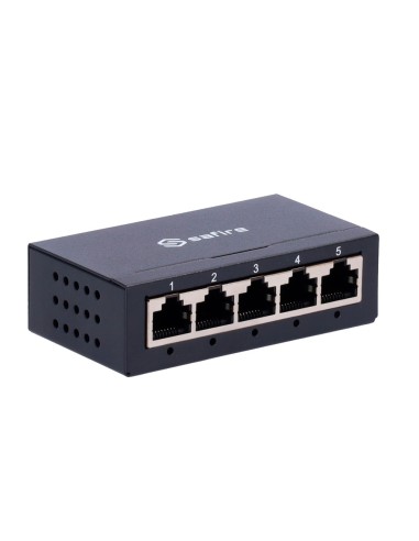 SWITCH DE SOBREMESA - 5 PUERTOS GIGABIT - VELOCIDAD 10/100/1000 MBPS - PLUG &AMP; PLAY - TECNOLOGÍA DE AHORRO DE ENERGÍA - CARCA