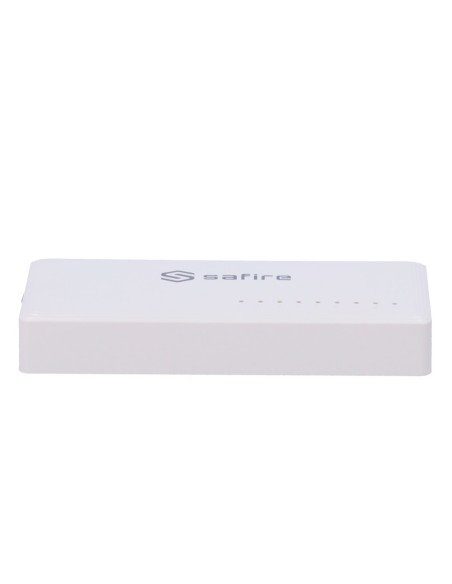 SAFIRE - SWITCH DE SOBREMESA - 8 PUERTOS GIGABIT - VELOCIDAD 10/100/1000 MBPS - PLUG &AMP; PLAY - TECNOLOGÍA DE AHORRO DE ENERGÍ